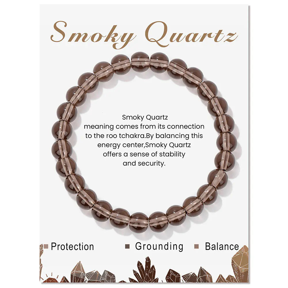 Handmade Elastic String Bracelet with Natural Stones