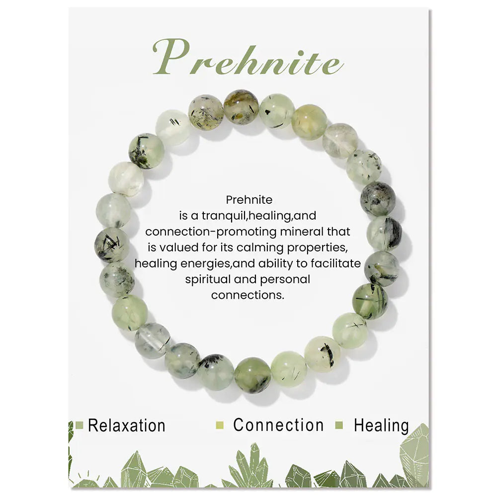 Handmade Elastic String Bracelet with Natural Stones