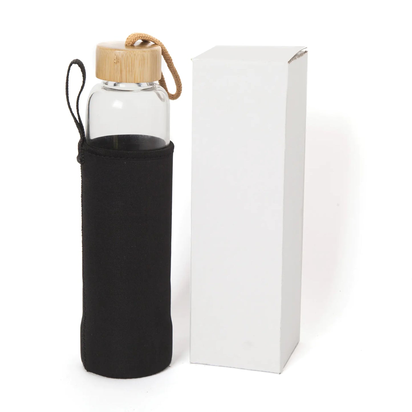 Natural Crystal Quartz Stone Energy Glass Water Bottle
