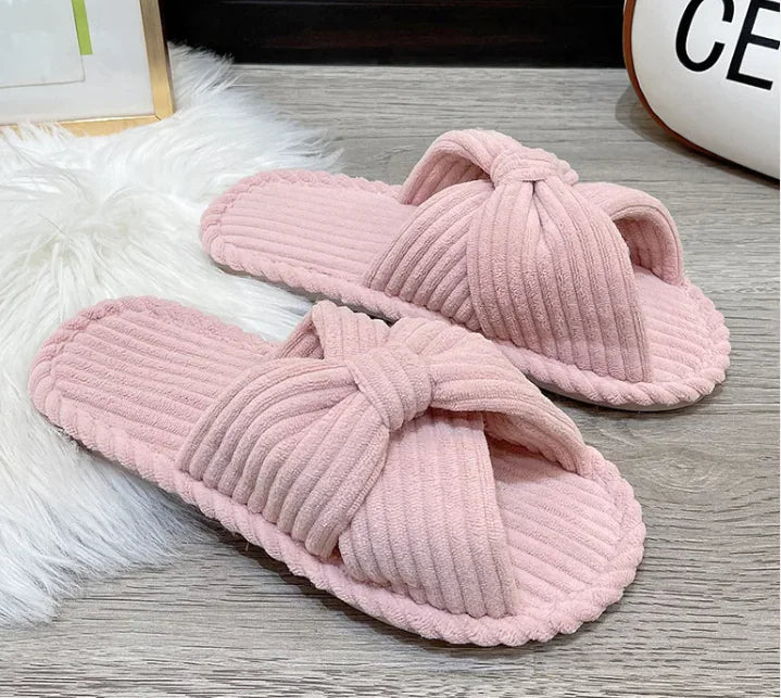 Cute Cotton and Linen Home Slippers