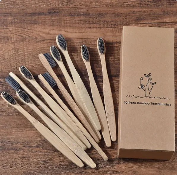 Mixed Color Bamboo Toothbrush