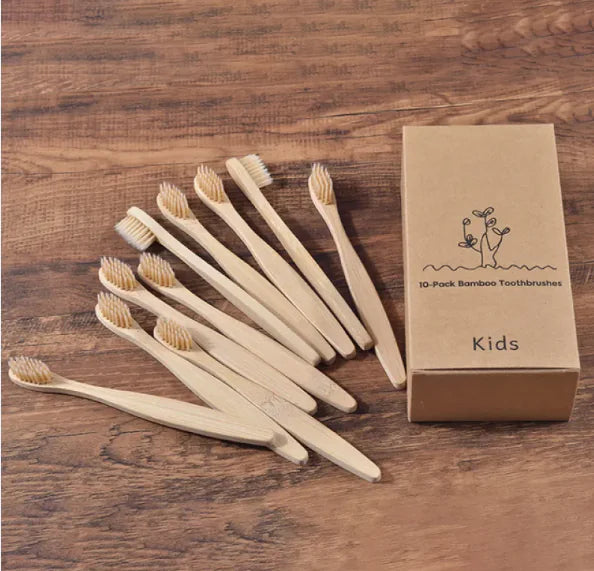 Mixed Color Bamboo Toothbrush