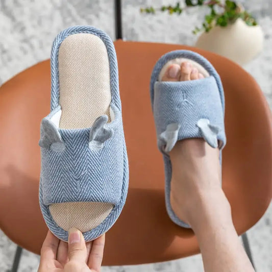 Cotton and Linen Home Slippers